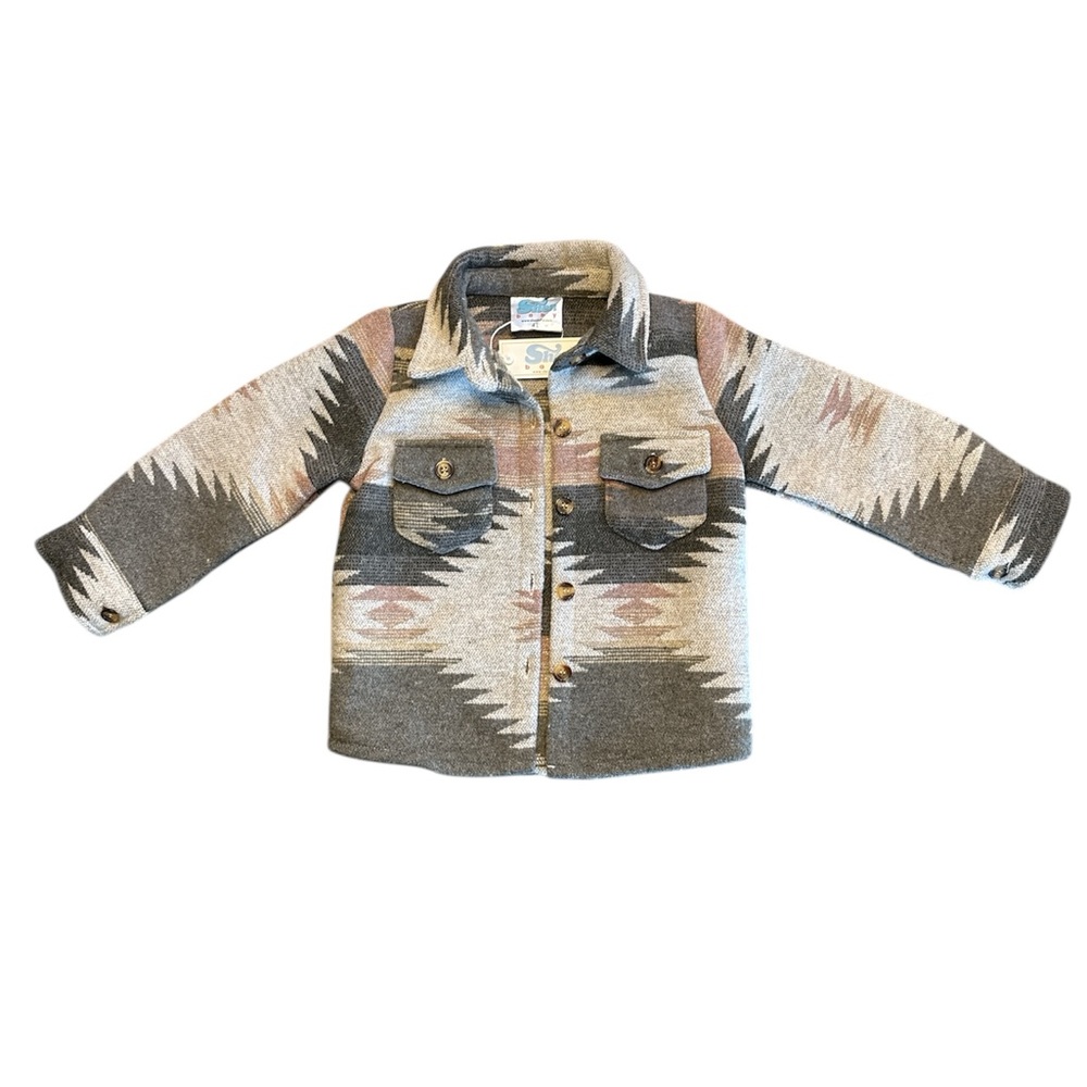 NWT Shea Baby Aztec Southwestern Print Shacket Jacket Size‎ 4T Western